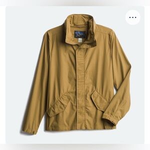 Grind by Coffee Shop Jacket Men’s Mustard Brown Lightweight Hooded L